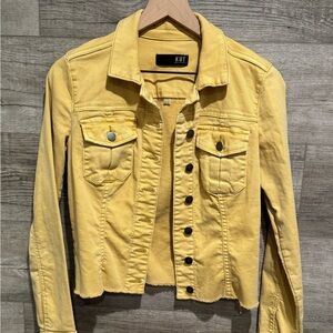 Kut from the Kloth:  Kara Butter  Yellow Denim Jacket